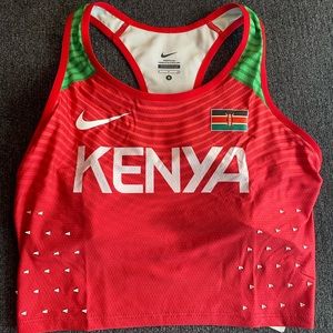 Nike Pro Elite Kenya Olympic Team Made In The USA Running Bra Top Size Small